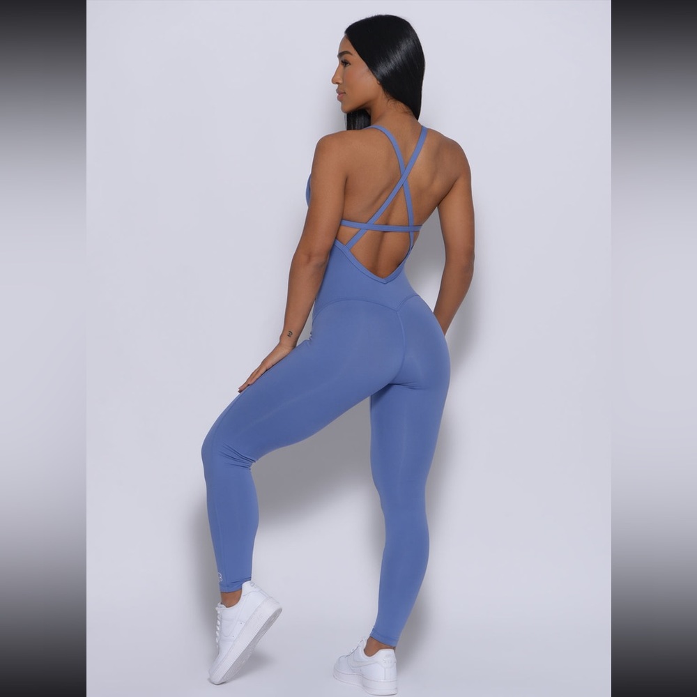 Bombshell Sculpted Bodysuit - Denim Blue - M